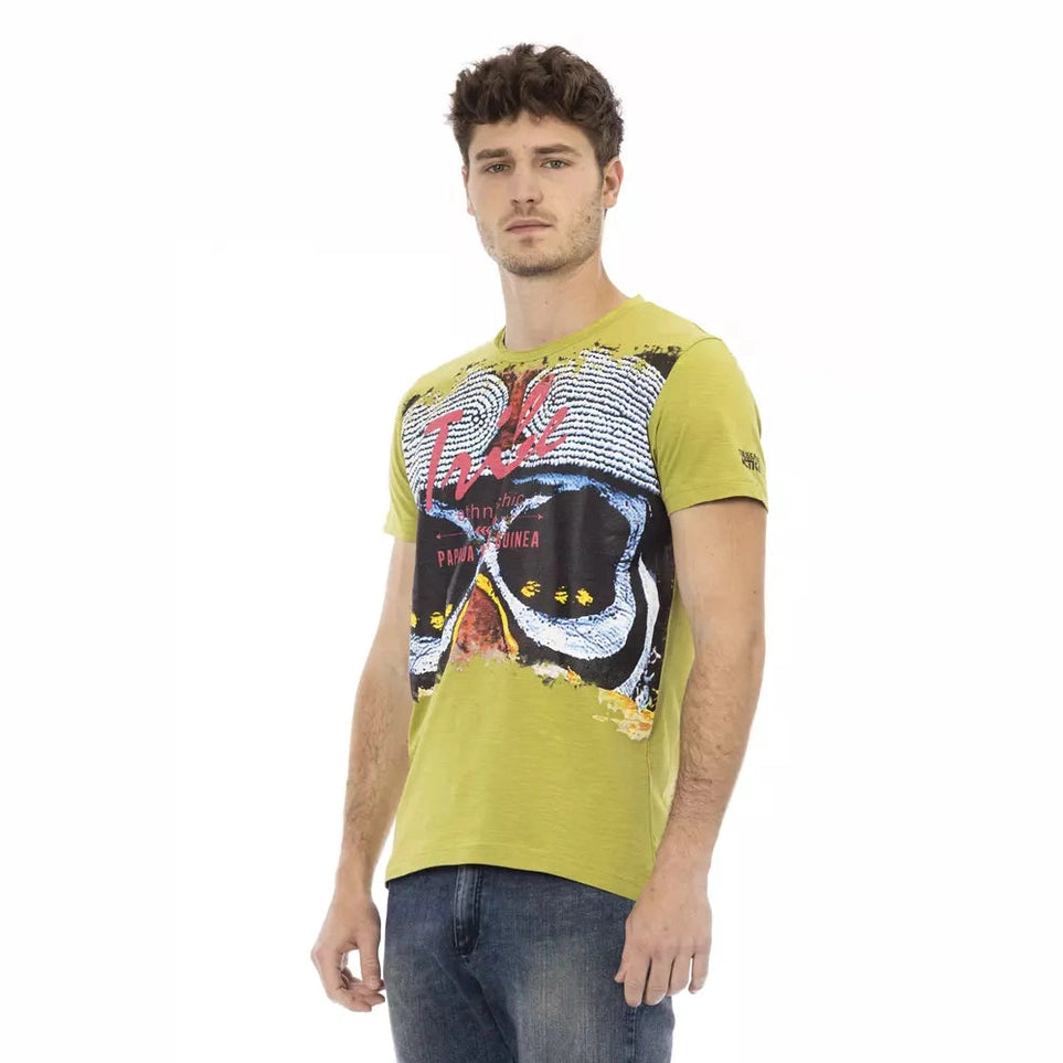 Trussardi Action Green Cotton Men's T-Shirt
