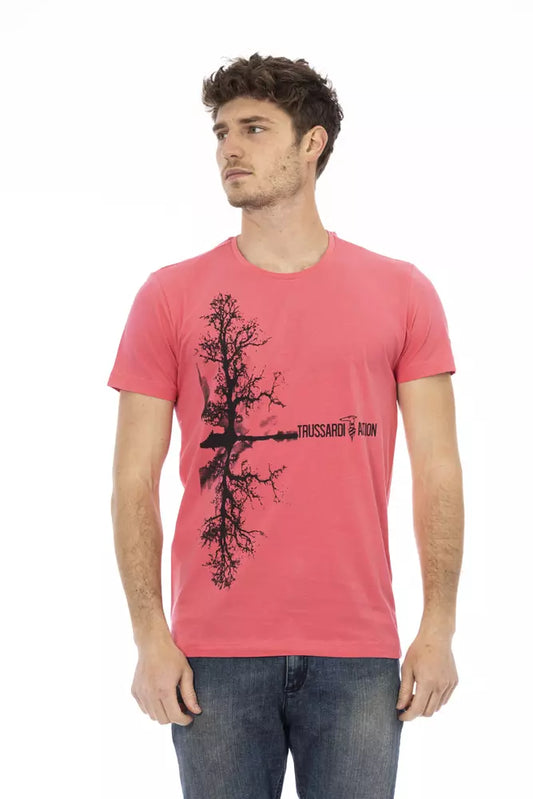 Trussardi Action Multicolor Cotton Men T-Shirt Trussardi Action