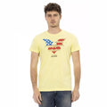 Trussardi Action Yellow Cotton Men's T-Shirt