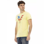 Trussardi Action Yellow Cotton Men's T-Shirt