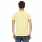 Trussardi Action Yellow Cotton Men's T-Shirt
