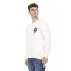 Automobili Lamborghini White Cotton Men's Sweater
