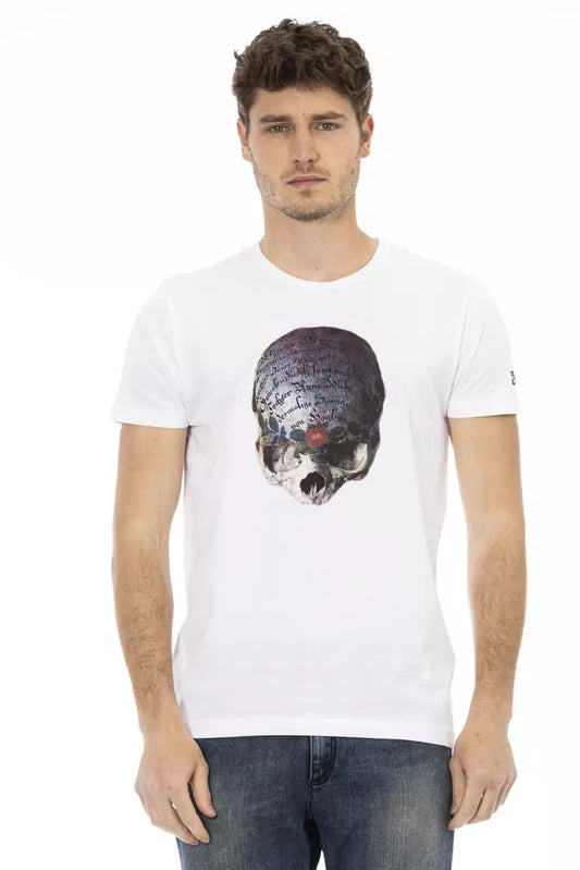 Trussardi Action White Cotton Men's T-Shirt Trussardi Action