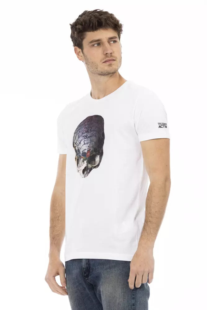 Trussardi Action White Cotton Men's T-Shirt Trussardi Action