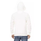 Automobili Lamborghini White Cotton Men's Sweater with Pockets