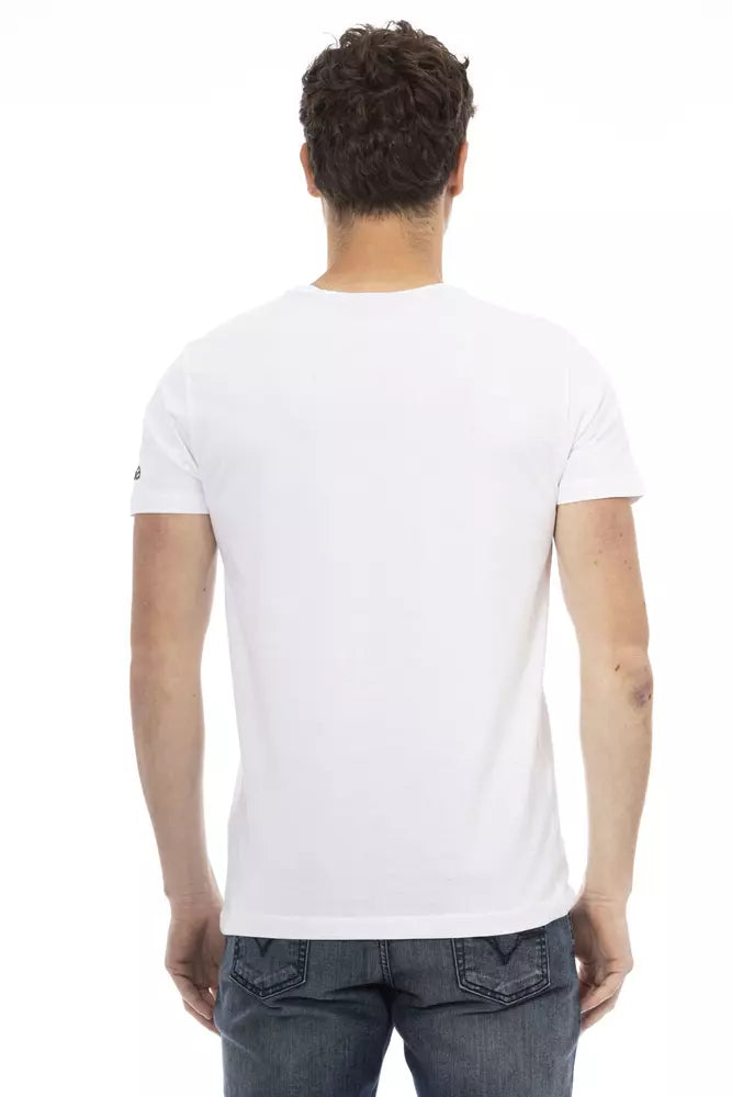Trussardi Action White Cotton Men's T-Shirt Trussardi Action