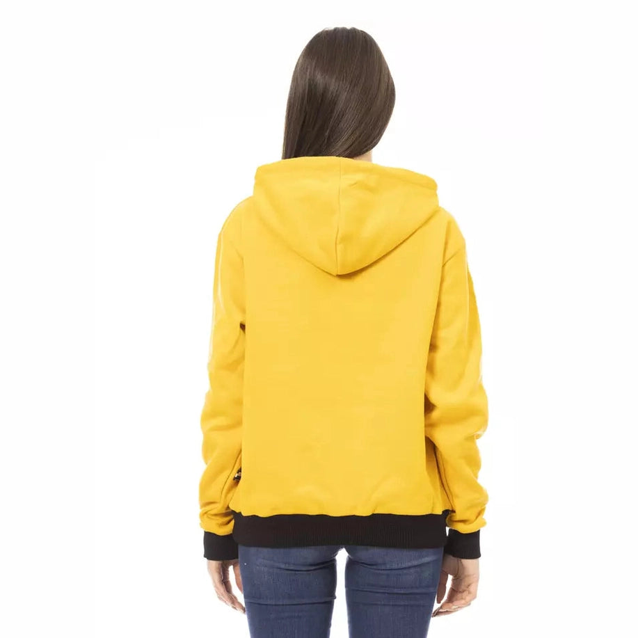 Baldinini Trend Yellow Cotton Women Hoodie