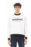 Baldinini Trend White Cotton Men's Hoodie