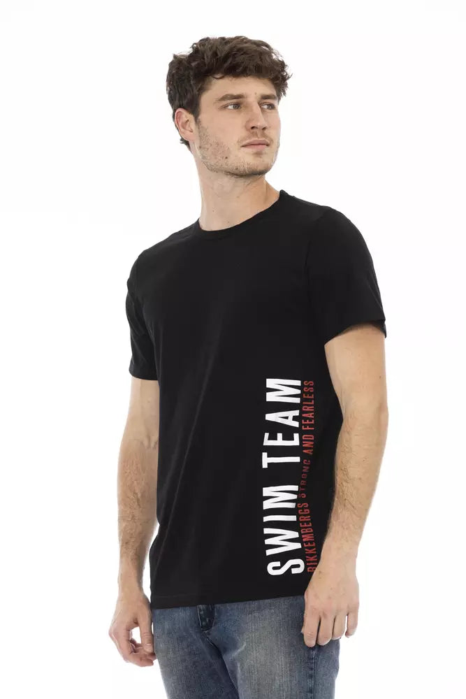 Bikkembergs Black Cotton Men T-Shirt Bikkembergs