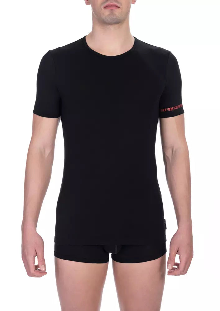 Bikkembergs Black Cotton Men T-Shirt Pack