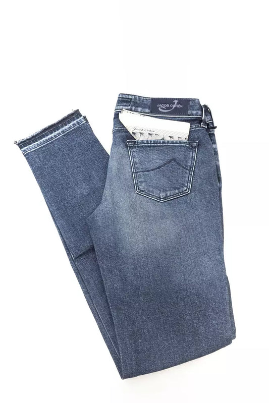 Jacob Cohen Blue Cotton Women Jeans Jacob Cohen