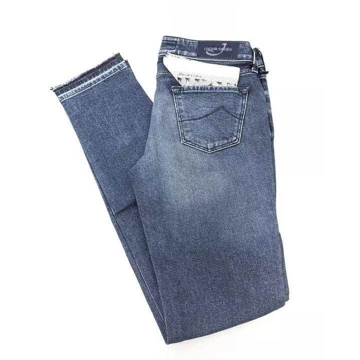 Jacob Cohen Blue Cotton Women Jeans Jacob Cohen