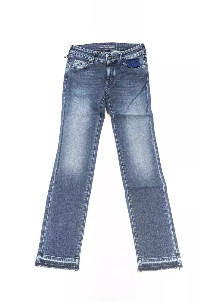 Jacob Cohen Blue Cotton Women Jeans Jacob Cohen