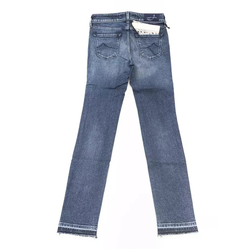 Jacob Cohen Blue Cotton Women Jeans Jacob Cohen