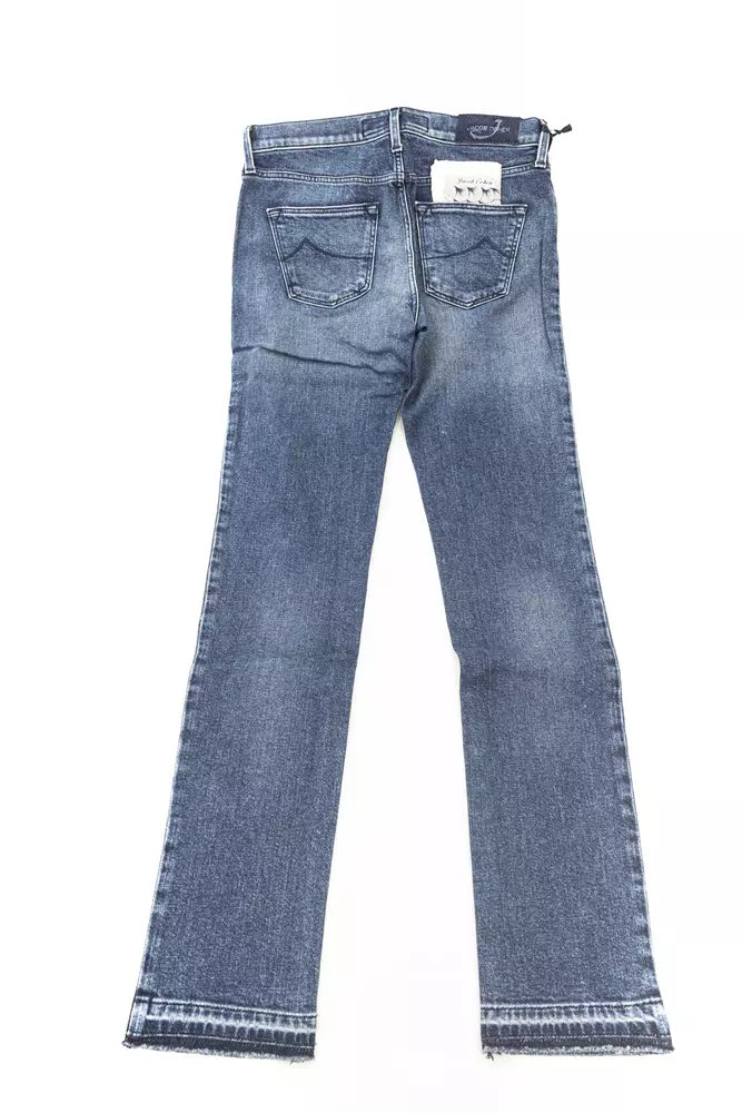 Jacob Cohen Blue Cotton Women's Slim Jeans Jacob Cohen