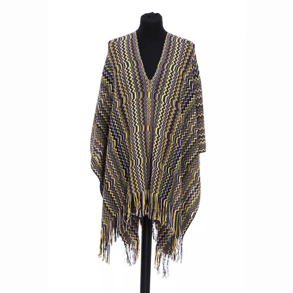 Missoni Multicolor Wool Women Poncho