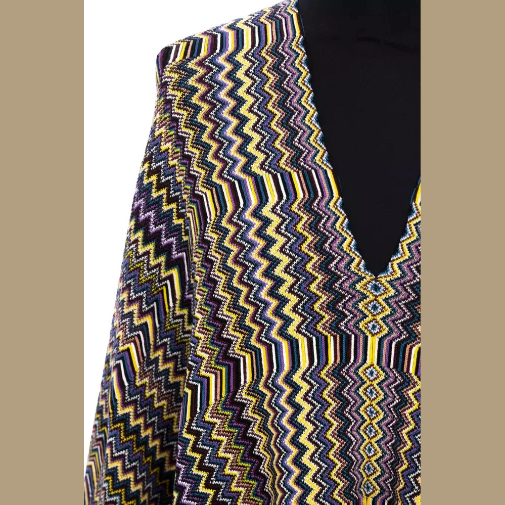 Missoni Multicolor Wool Women Poncho