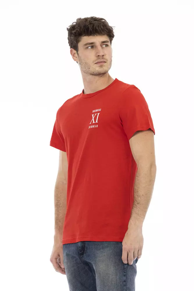 Bikkembergs Red Cotton Men T-Shirt Bikkembergs