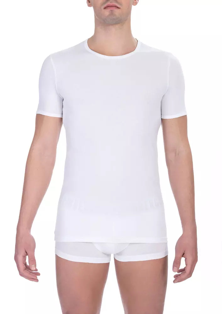 Bikkembergs White Cotton Men's T-Shirt Bikkembergs