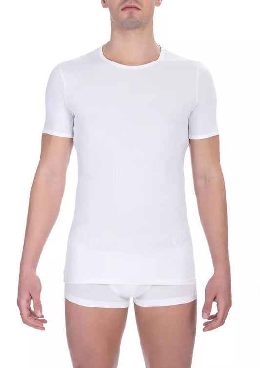Bikkembergs White Cotton Men's T-Shirt Bikkembergs