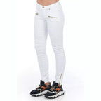 Frankie Morello White Cotton Women Jeans