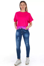 Frankie Morello Blue Denim Women's Jeans