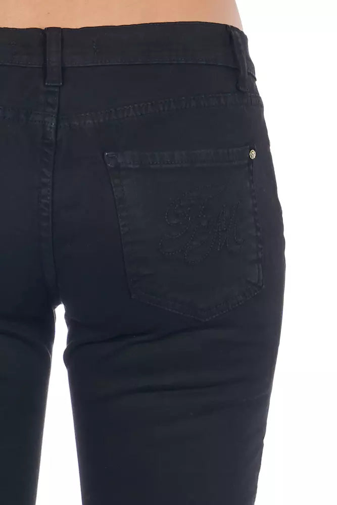 Frankie Morello Black Cotton Women's Jeans Frankie Morello