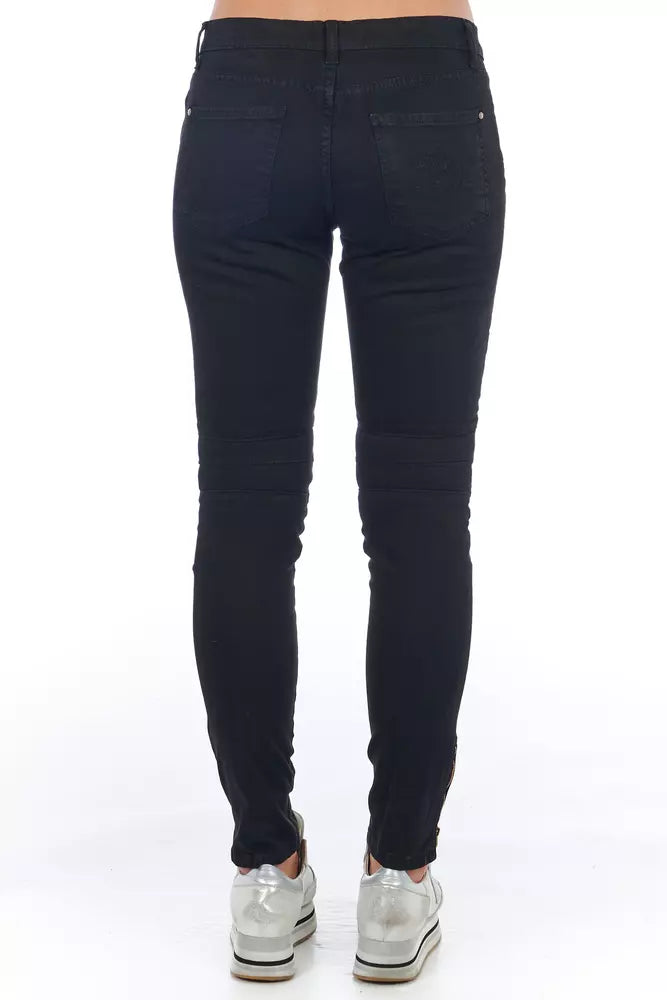 Frankie Morello Black Cotton Women's Jeans Frankie Morello