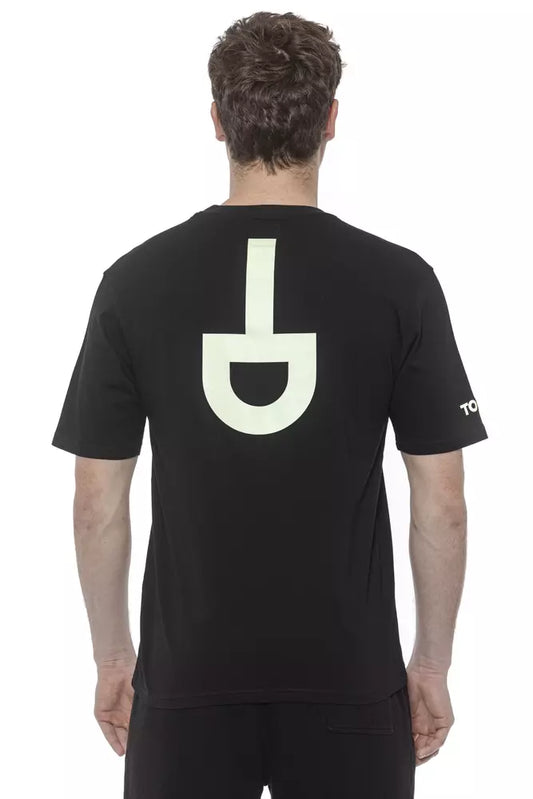 Tond Black Cotton Men's T-Shirt Tond