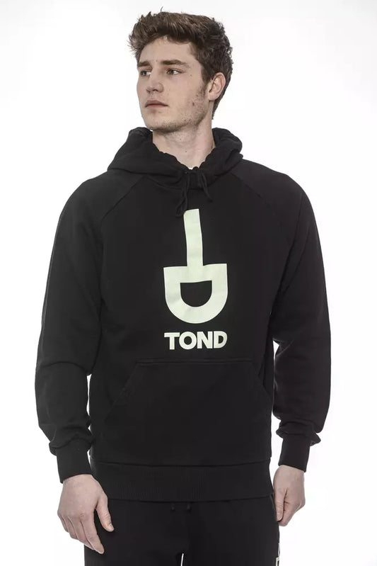 Tond Black Cotton Men Sweatshirt Tond
