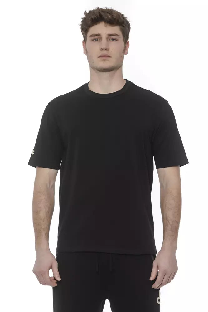 Tond Black Cotton Men's T-Shirt Tond