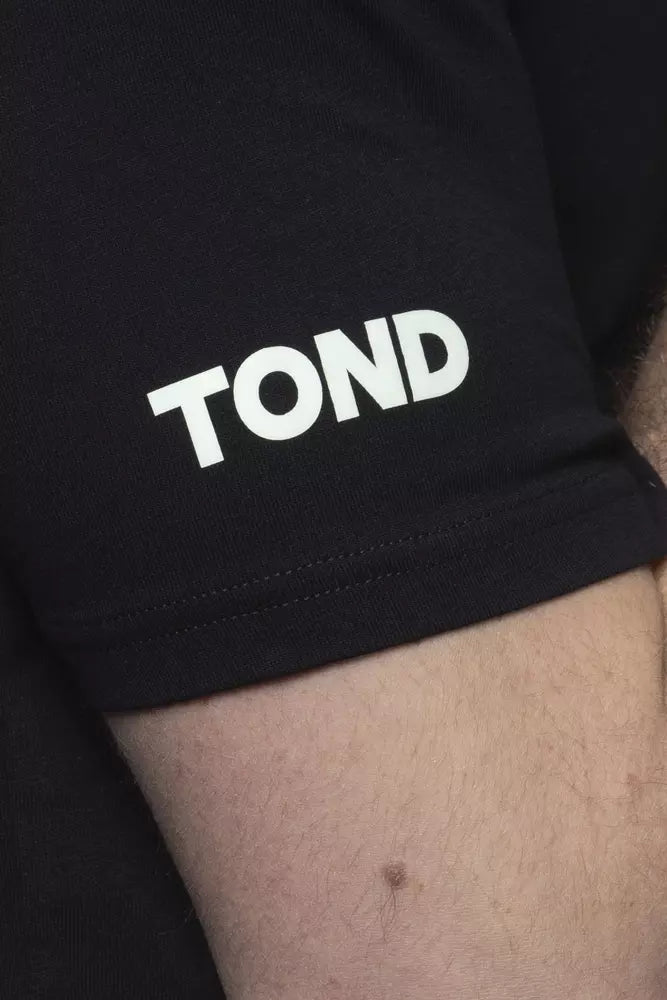 Tond Black Cotton Men's T-Shirt Tond