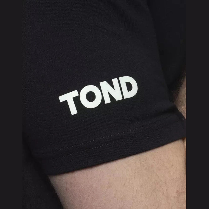 Tond Black Cotton Men T-Shirt