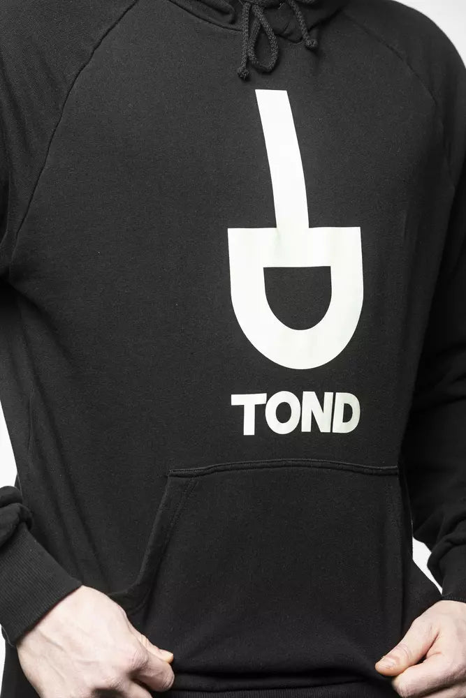 Tond Black Cotton Men Sweatshirt Tond