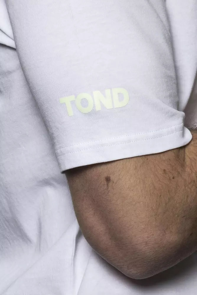 Tond White Cotton Men's T-Shirt Tond