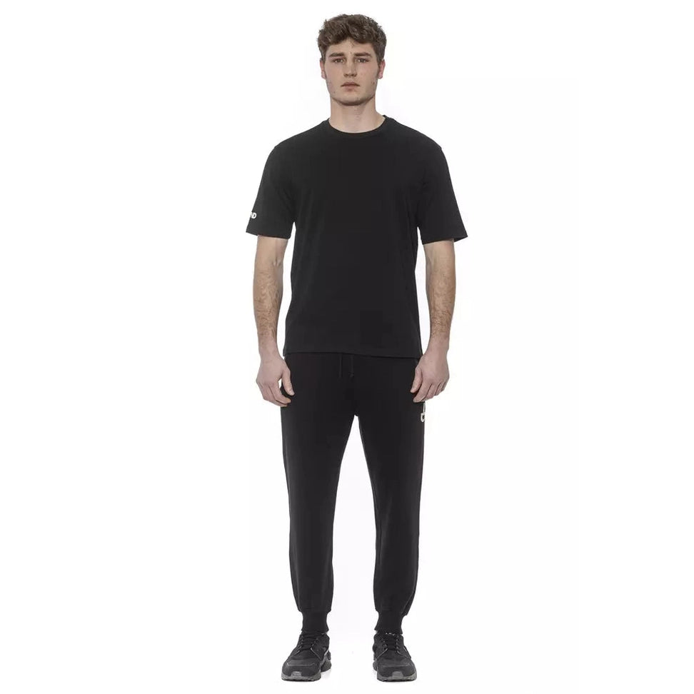 Tond Black Cotton Men T-Shirt