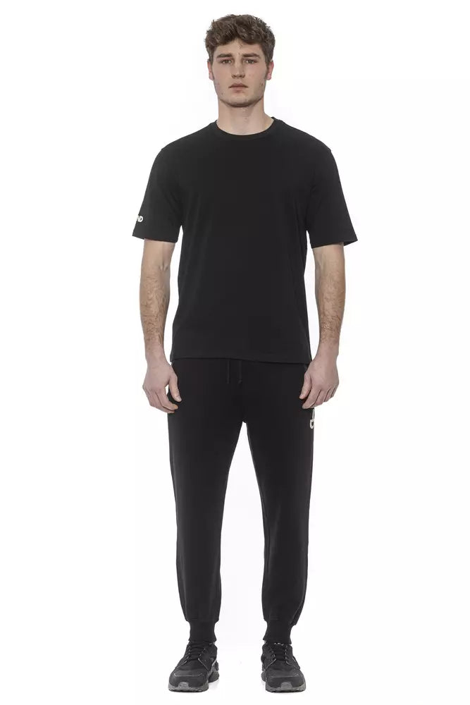 Tond Black Cotton Men's T-Shirt Tond