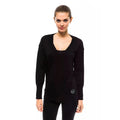 Montana Blu Black Wool Women Sweater
