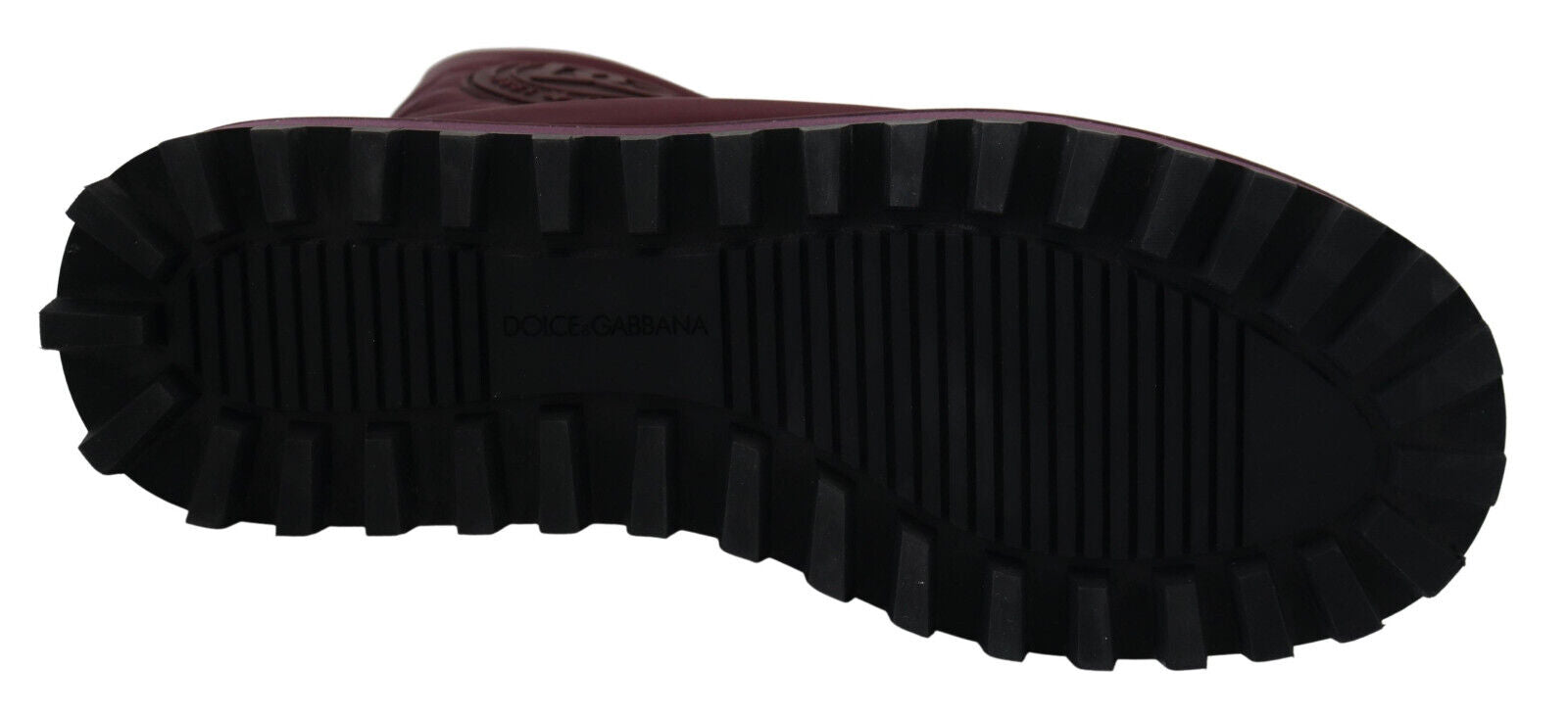 Dolce & Gabbana Bordeaux Nylon Boots Padded Mid Shoes Dolce & Gabbana