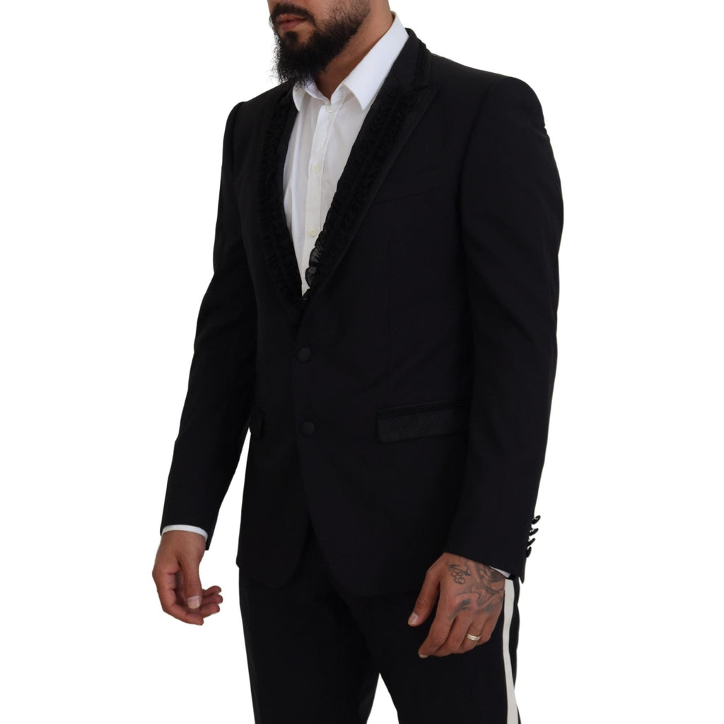 Dolce & Gabbana Black MARTINI Slim Fit Jacket Blazer