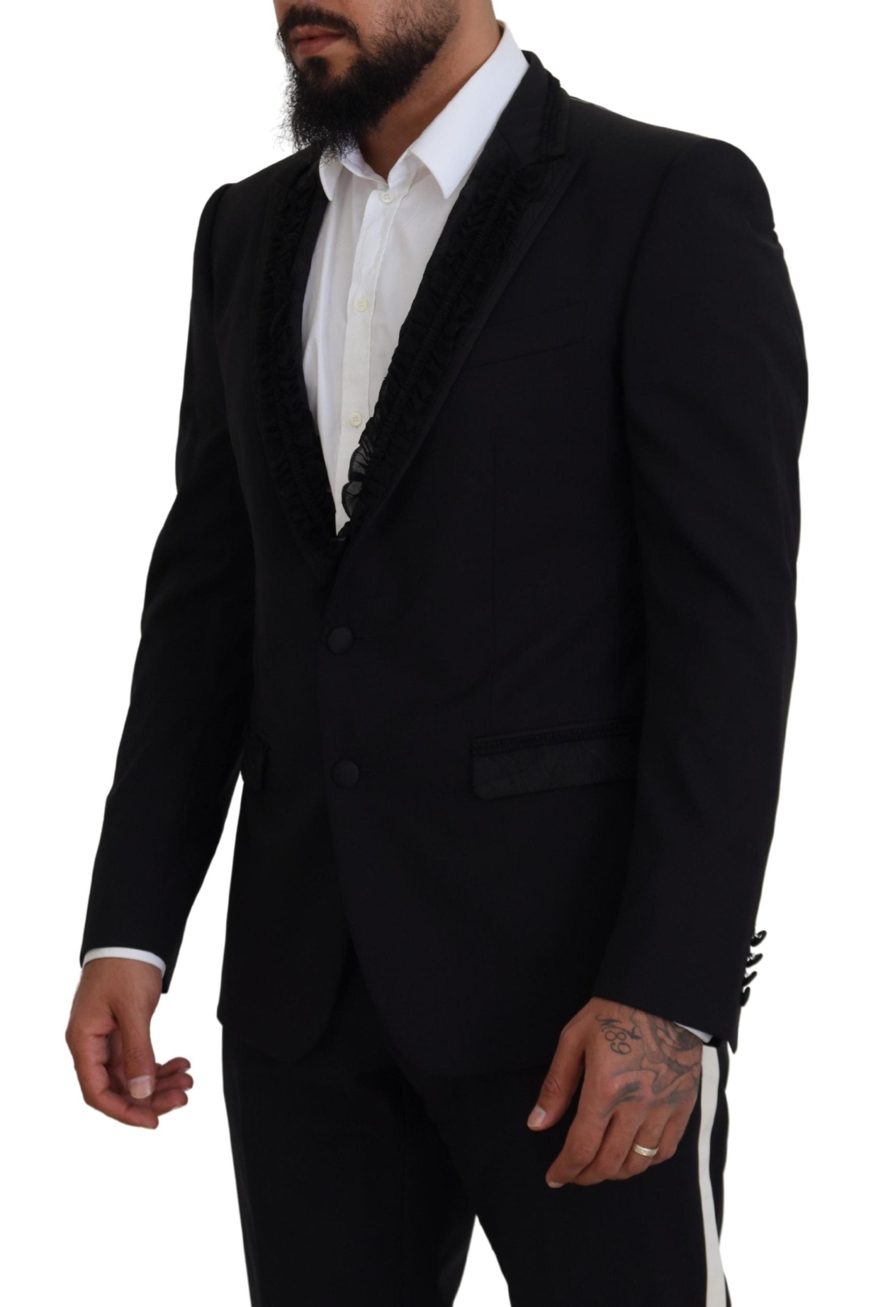 Dolce & Gabbana Black MARTINI Slim Fit Jacket Blazer Dolce & Gabbana
