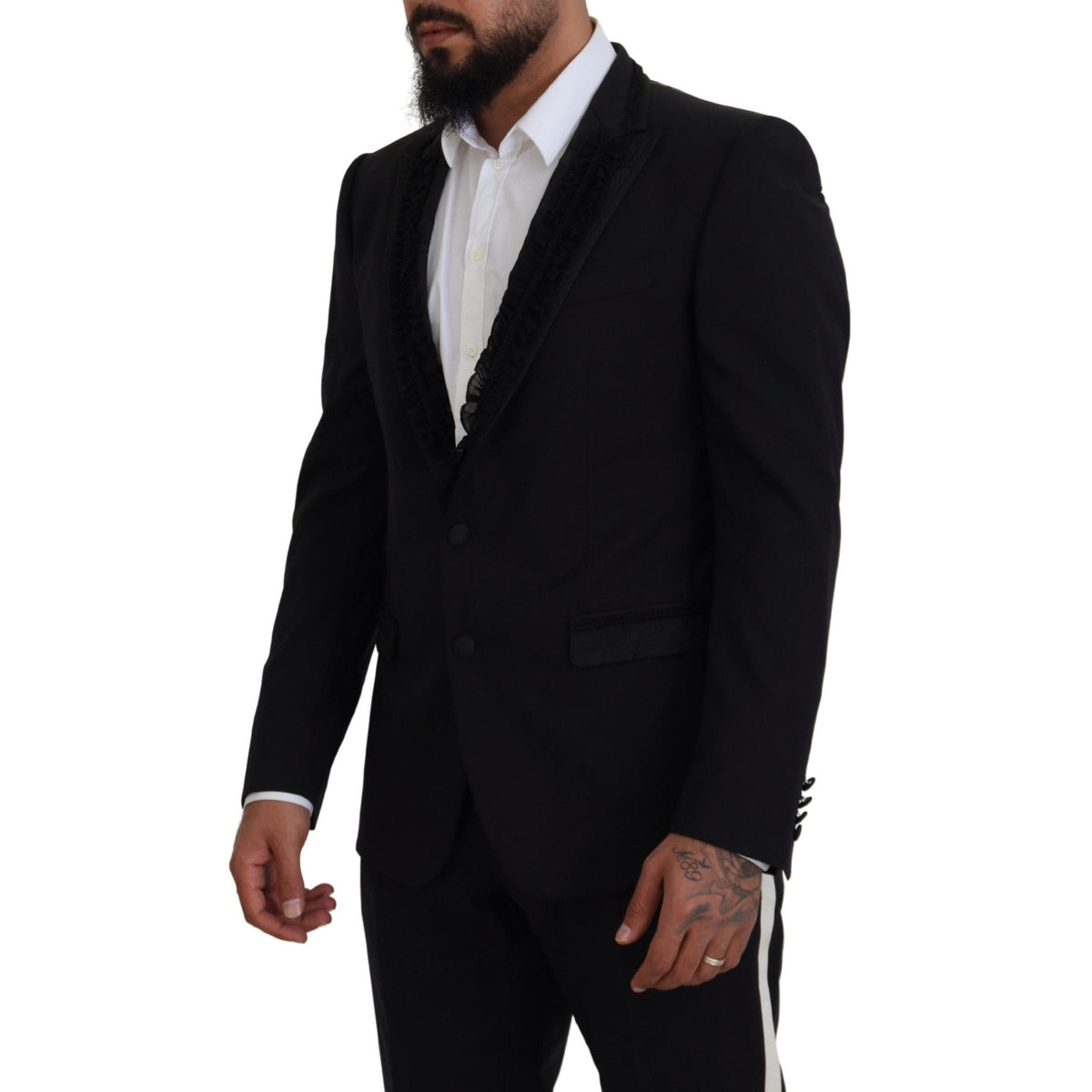 Dolce & Gabbana Black MARTINI Slim Fit Jacket Blazer