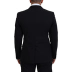 Dolce & Gabbana Black MARTINI Slim Fit Jacket Blazer