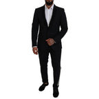 Dolce & Gabbana Black MARTINI Slim Fit Jacket Blazer