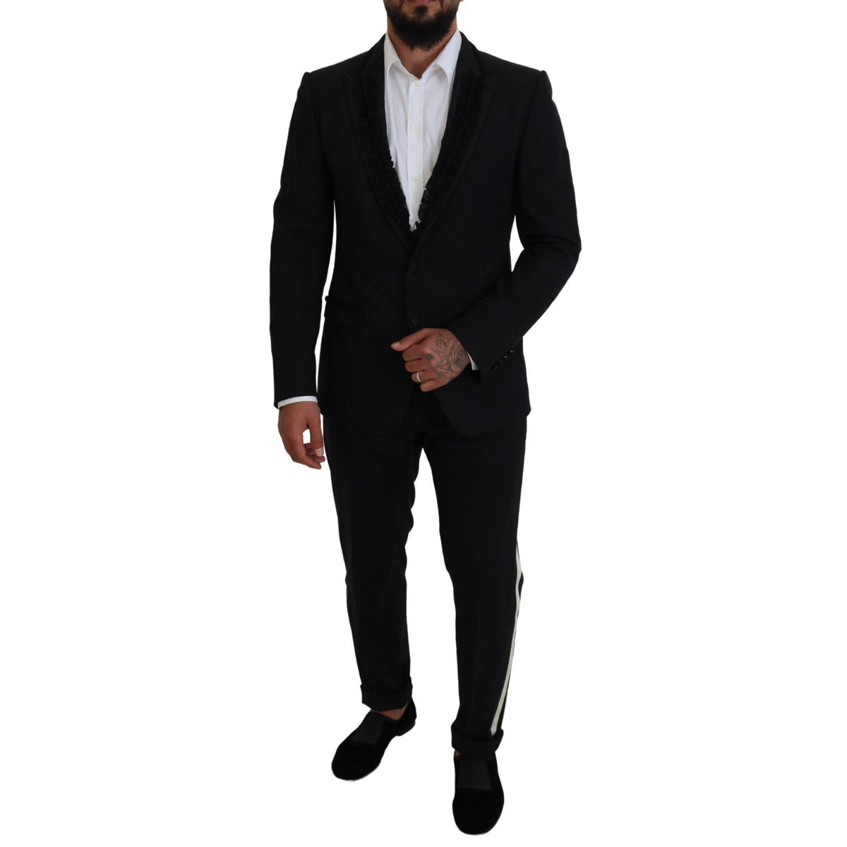 Dolce & Gabbana Black MARTINI Slim Fit Jacket Blazer