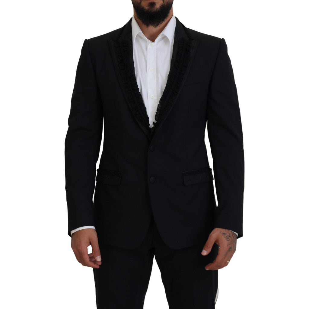 Dolce & Gabbana Black MARTINI Slim Fit Jacket Blazer