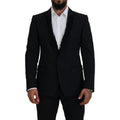 Dolce & Gabbana Black MARTINI Slim Fit Jacket Blazer