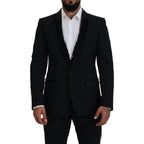Dolce & Gabbana Black MARTINI Slim Fit Jacket Blazer