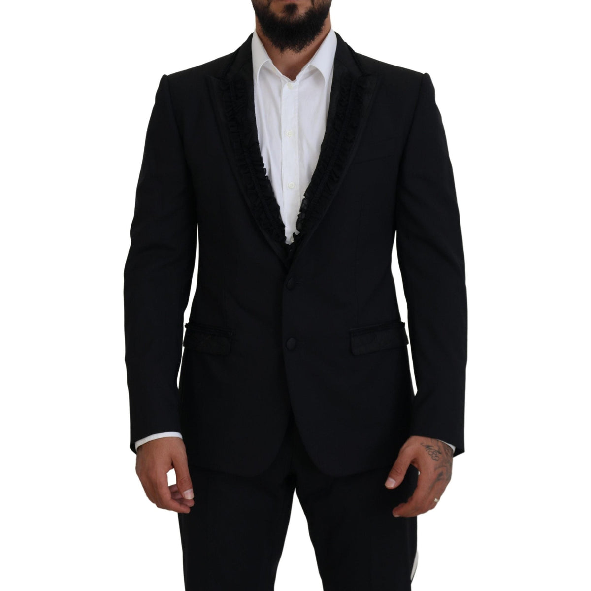Dolce & Gabbana Black MARTINI Slim Fit Jacket Blazer