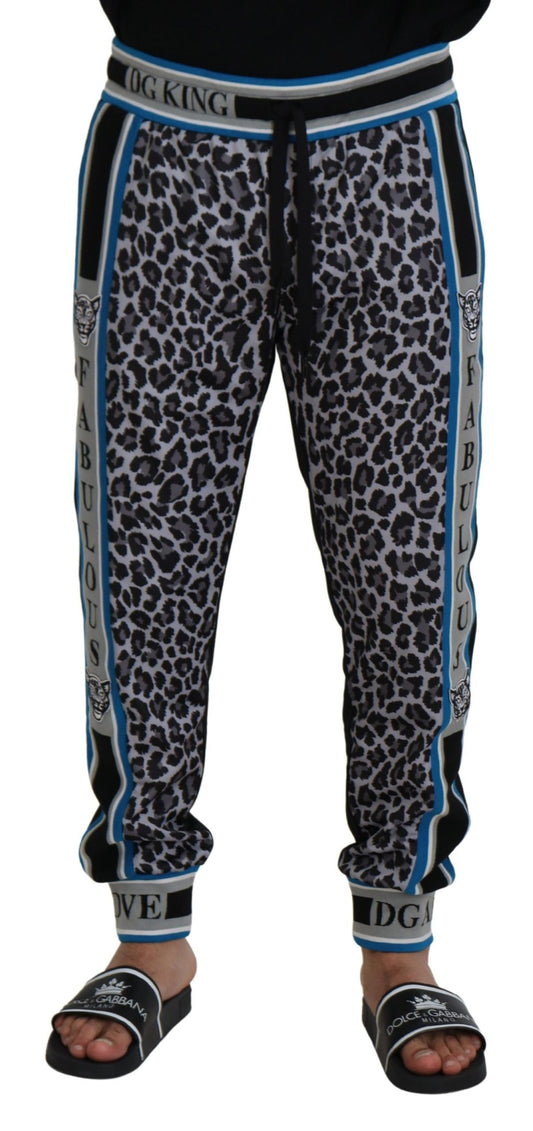 Dolce & Gabbana Multicolor DG King Leopard Print Jogger Pants Dolce & Gabbana